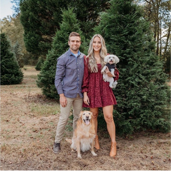 Dresses & Skirts - Maroon cheetah print dress